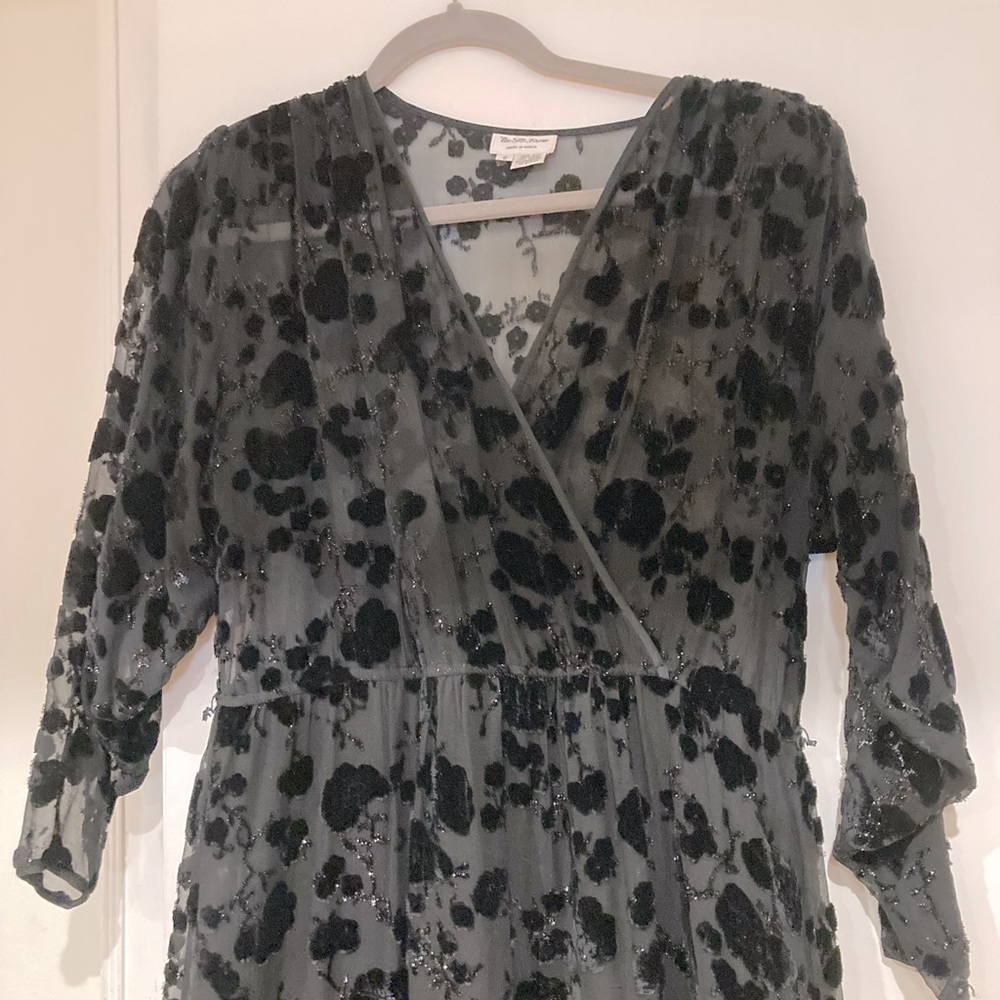 Black silk dress